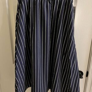 Lululemon stretch woven ruffle waist midi Striped Skirt